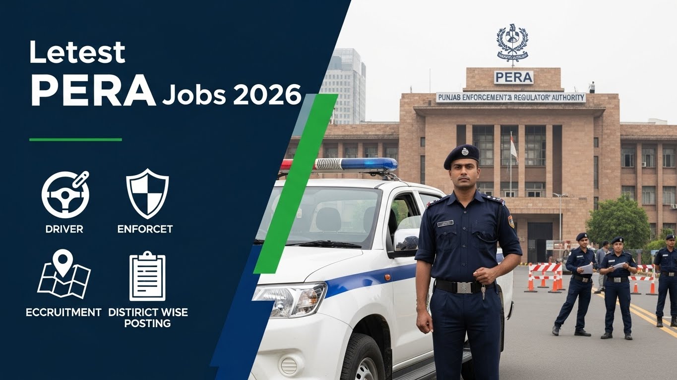 Latest PERA Jobs 2026- Punjab Enforcement and Regulatory Authority